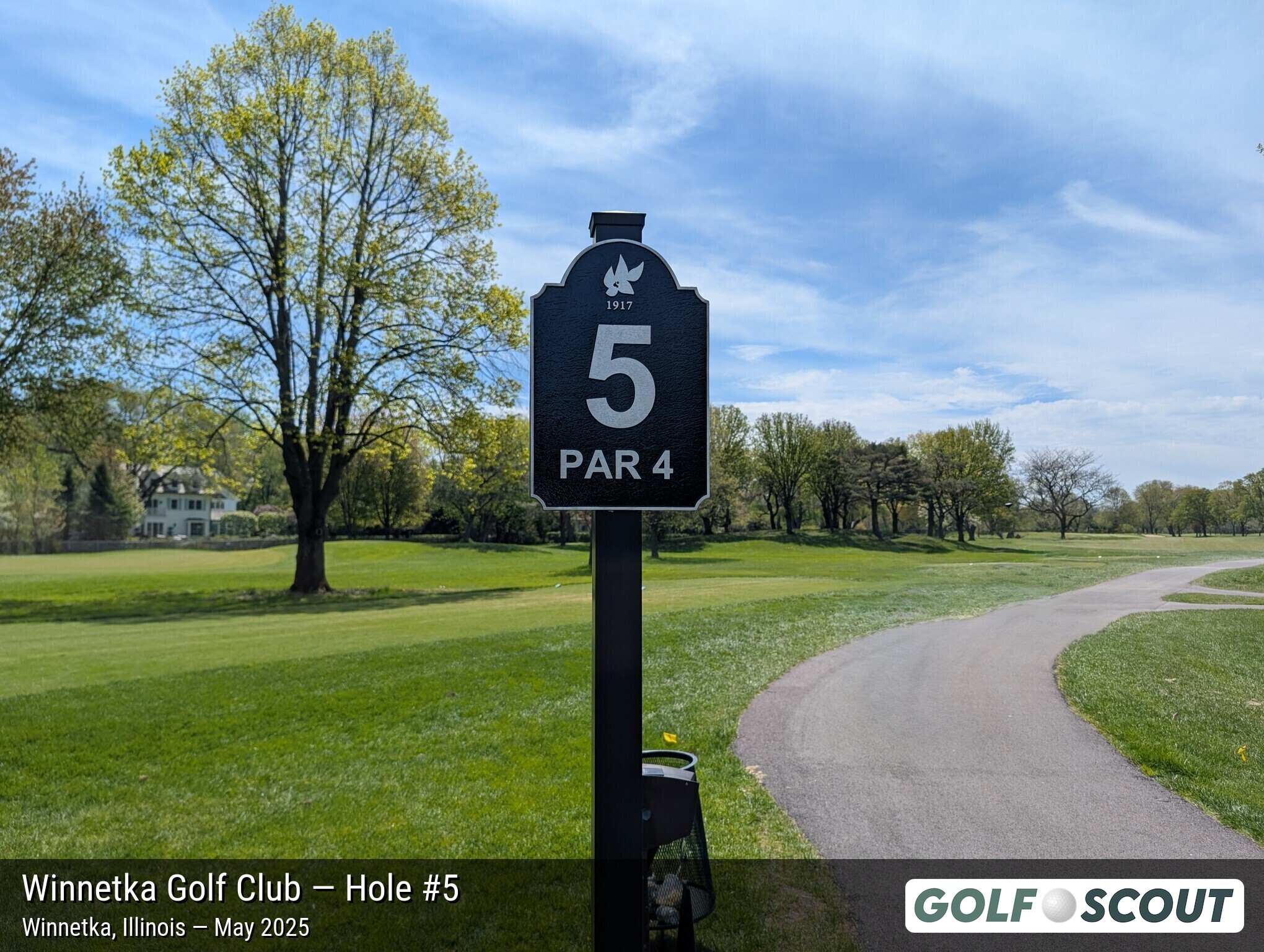 Hole 5 at Winnetka Golf Club