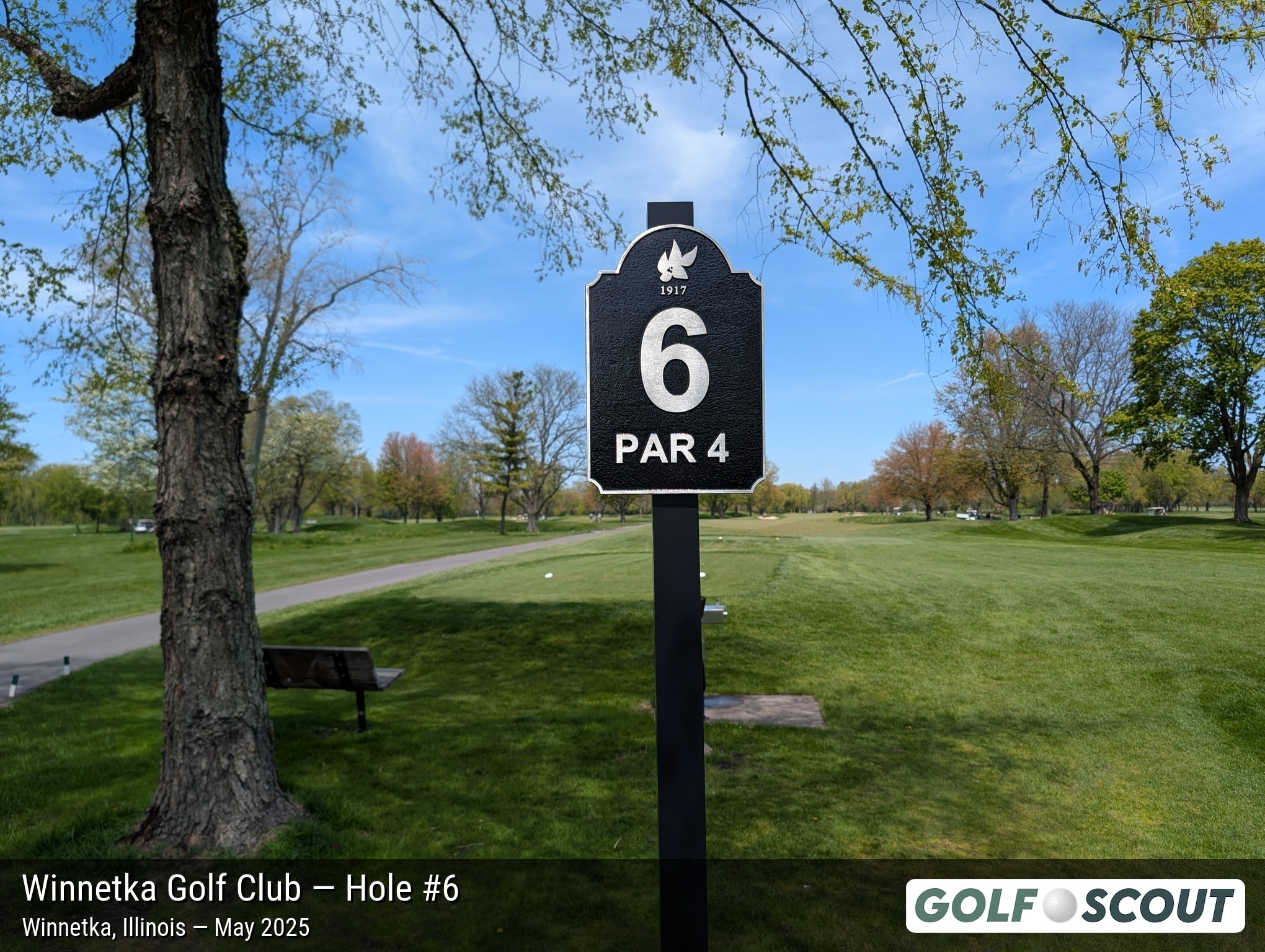 Hole 6 at Winnetka Golf Club
