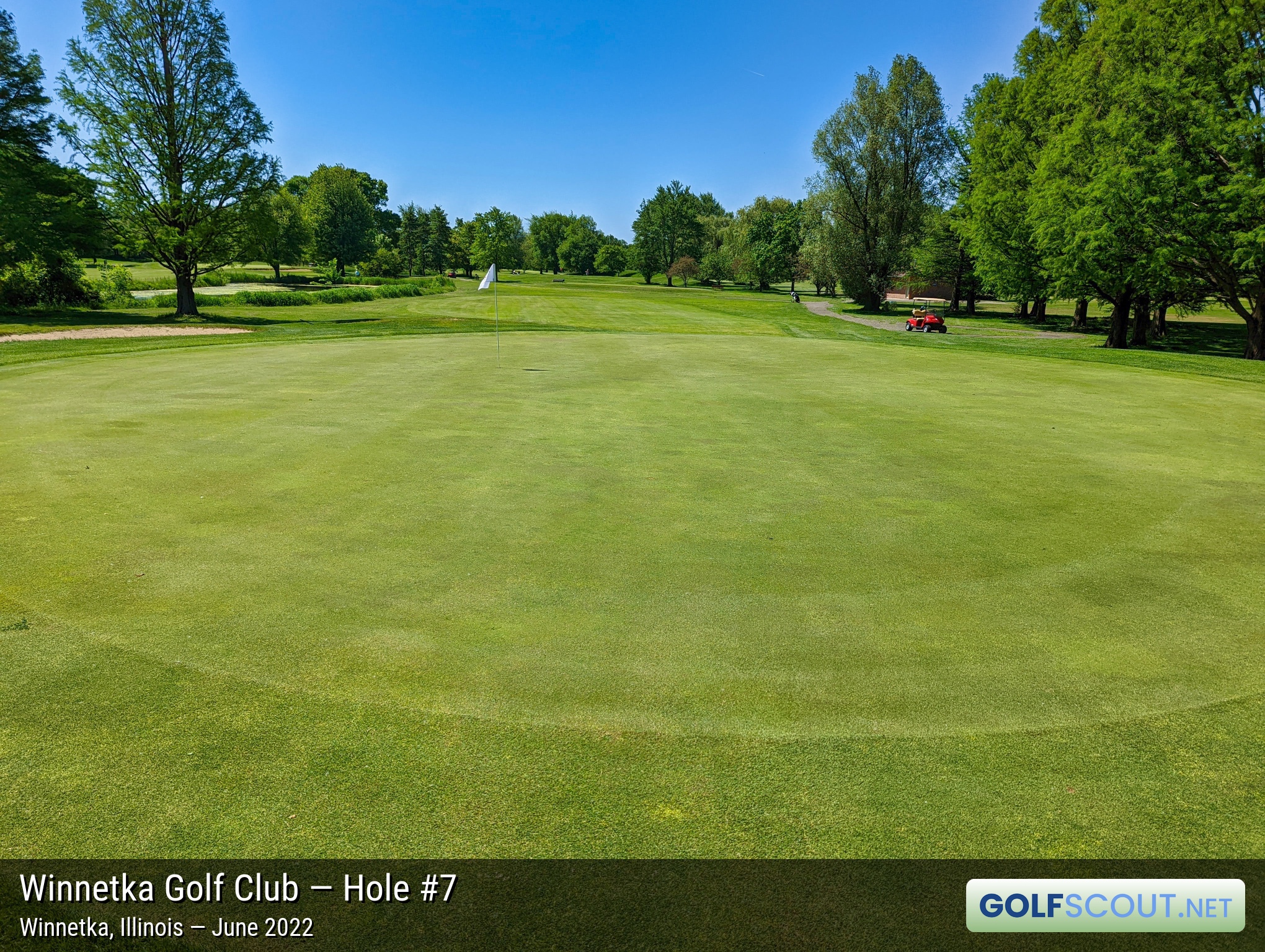 Photo of hole #7 at Winnetka Golf Club in Winnetka, Illinois. 