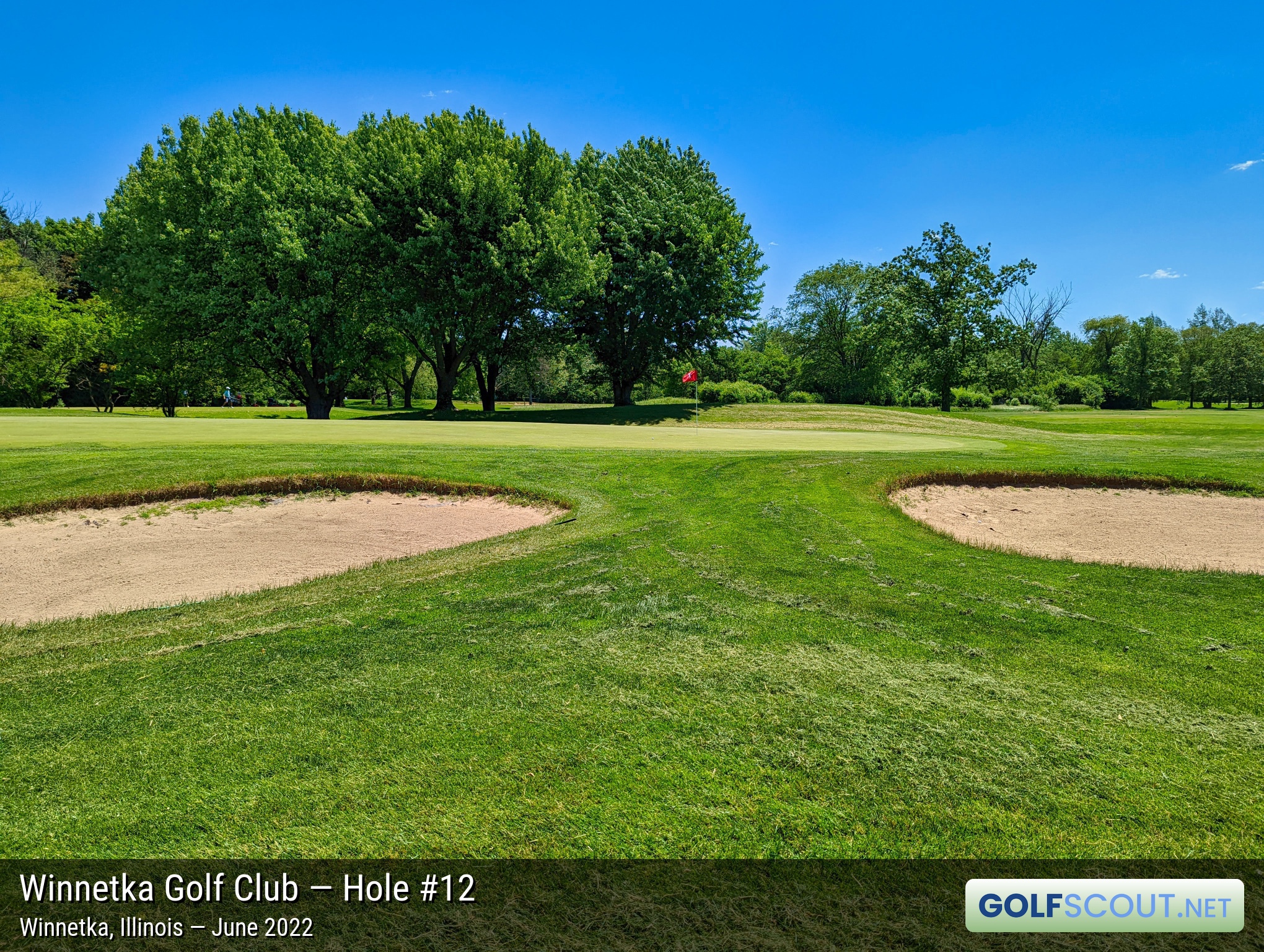 Photo of hole #12 at Winnetka Golf Club in Winnetka, Illinois. 