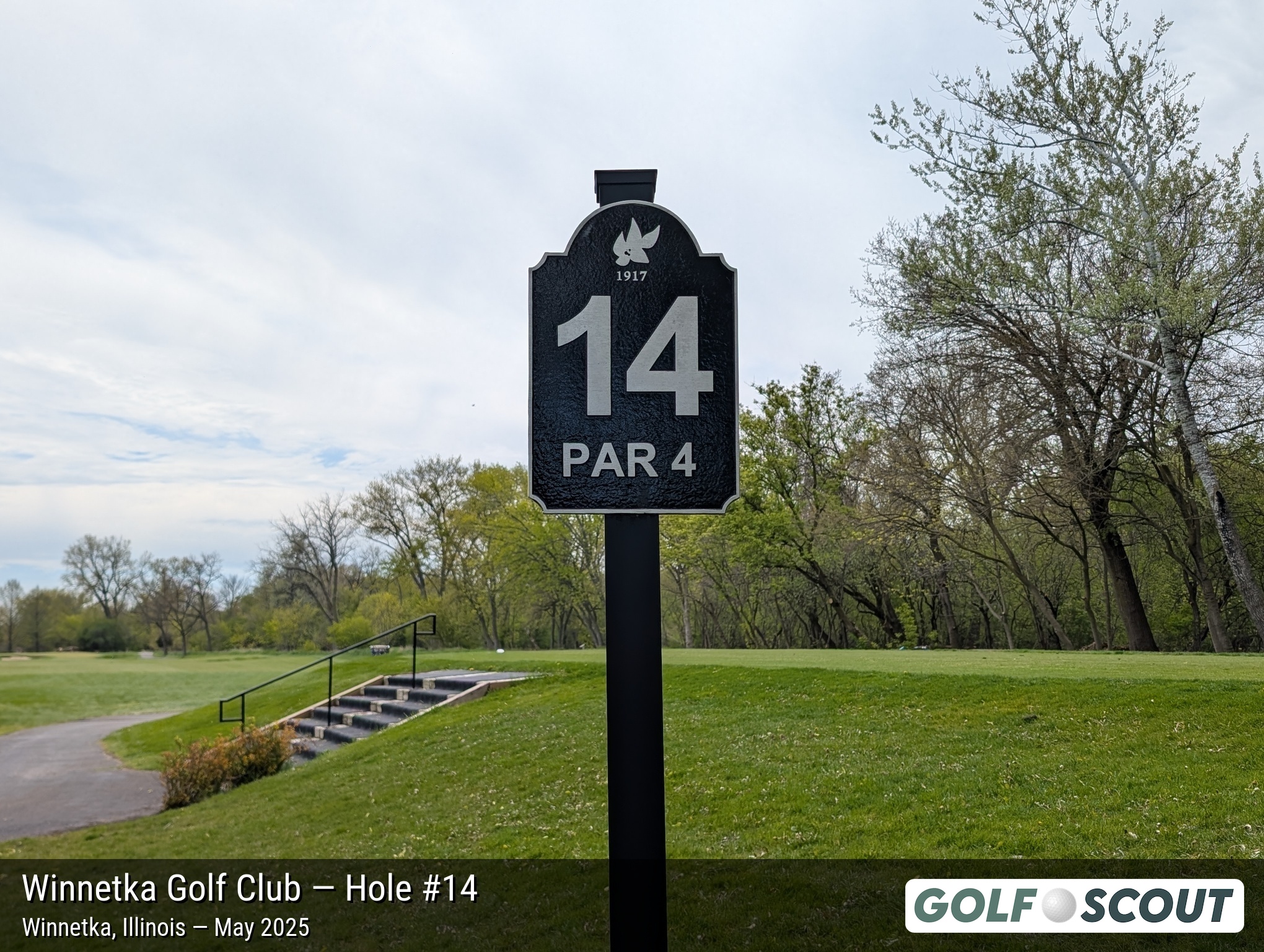 Hole 14 at Winnetka Golf Club
