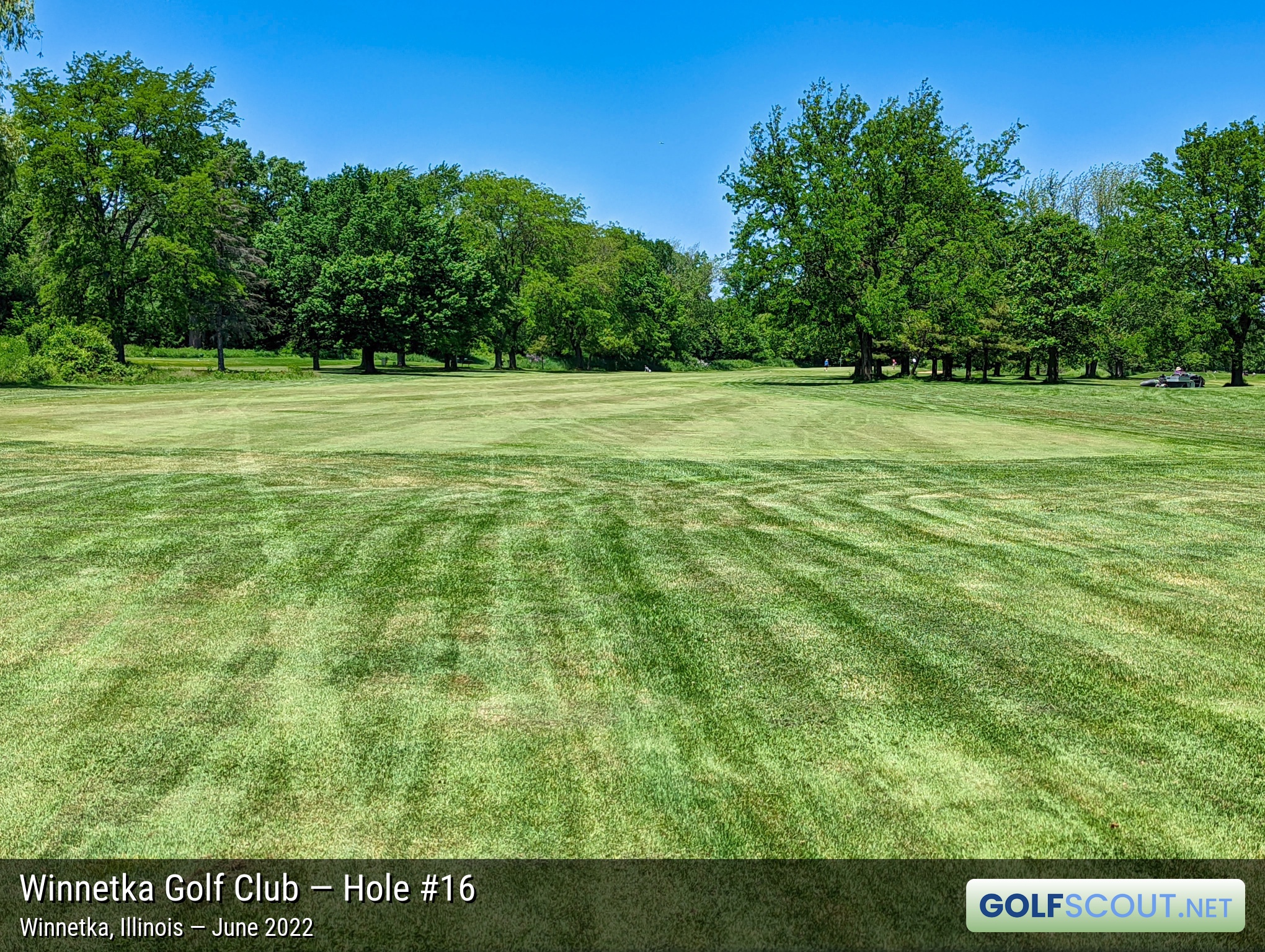 Photo of hole #16 at Winnetka Golf Club in Winnetka, Illinois. 